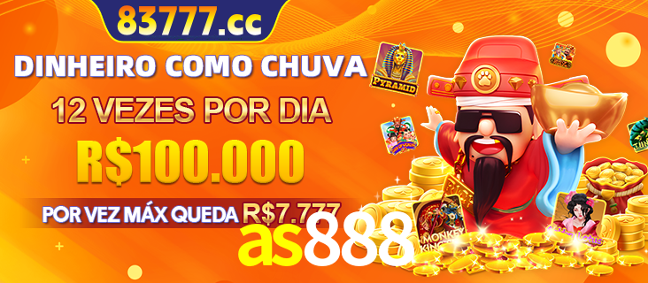Banner do programa de recompensas Recomende para amigos do as888, detalhando os bônus por convidar amigos, com prêmios que chegam a R$288.888.