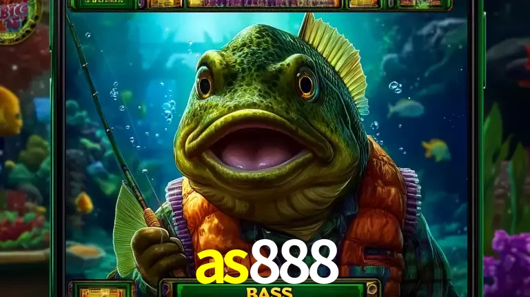 Personagem de peixe pescador do popular jogo de slot com tema de pescaria, uma das emocionantes opções de caça-níqueis para jogar e ganhar no cassino as888.