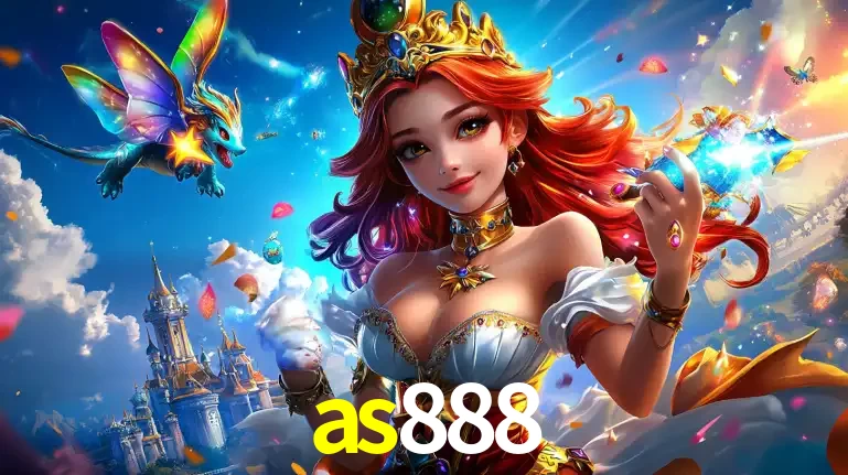 A princesa de um reino de fantasia mágico, com seu pequeno dragão, apresentando um mundo de prêmios encantados nos jogos de caça-níqueis do cassino as888.